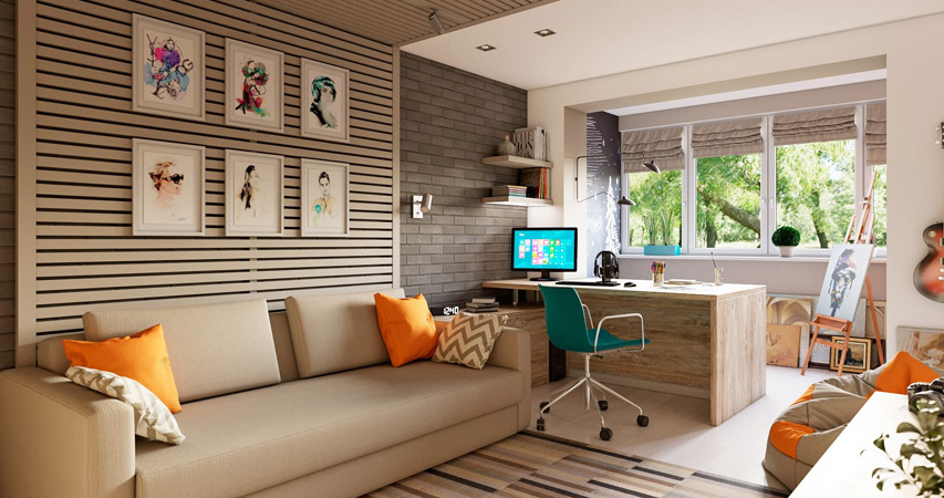 дизай проект детской для подростка