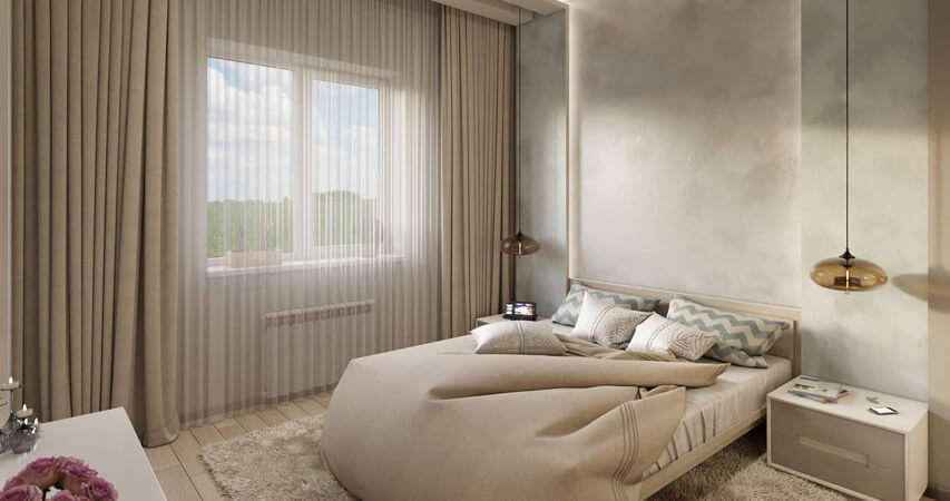 дизайн спальни в минимализме