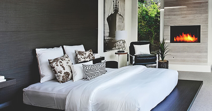 дизайн интерьера спальни в минимализме